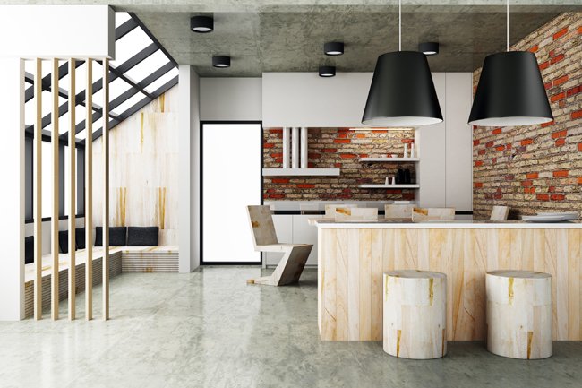 Contemporary style of Dining room interior design
