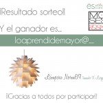 Resultado sorteo lámpara. Moises Showroom ? Estilo Escandinavo