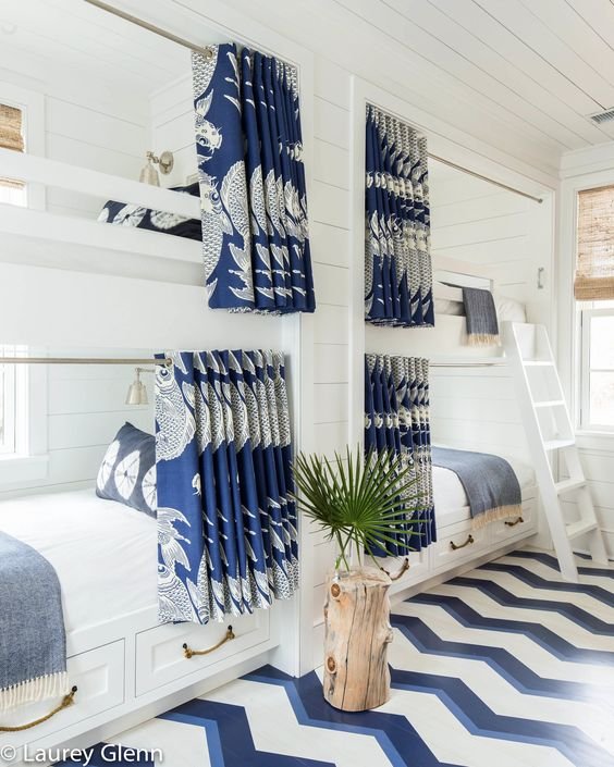 bunk room. Jenny Keenan project on Sullivan's Island